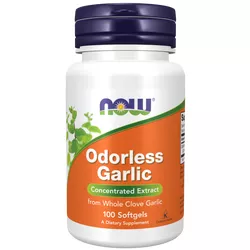 Now® Foods NOW Odorless Garlic (bezwonny ekstrakt z czosnku), 100 kapsułek żelowych