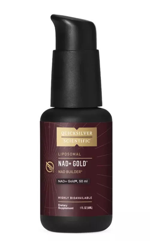 Quicksilver Scientific Liposomal NAD+ Gold®, liposomalne NAD+, 50 ml