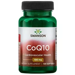 Swanson CoQ10 (koenzym Q10), 100 mg, 100 kapsułek żelowych