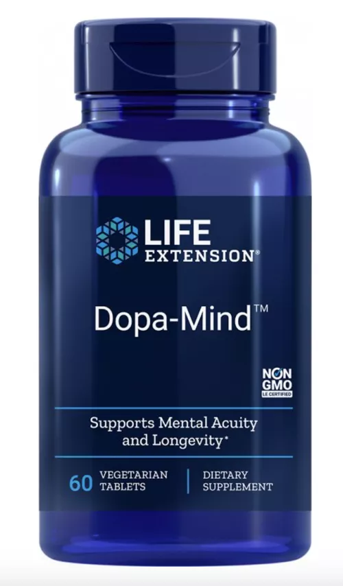 Life Extension Dopa-Mind, wsparcie dopaminy, 60 kapsułek roślinnych