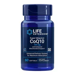 Life Extension Super Ubichinol CoQ10 ze wzmocnionym wsparciem mitochondrialnym, koenzym Q10, 100 mg, 60 kapsułek softgel