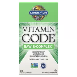 Garden of Life Vitamin Code RAW B-Complex, 60 kapsułek