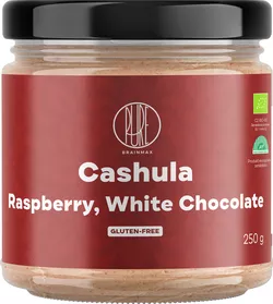 BrainMax Pure Cashula, Krem z orzechów nerkowca z malinami i białą czekoladą, 250g
