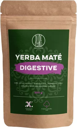 BrainMax Pure Yerba Mate, Digestive, 500 g
