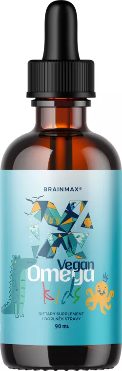 BrainMax Vegan Omega Kids, omega-3 dla dzieci, 90 ml