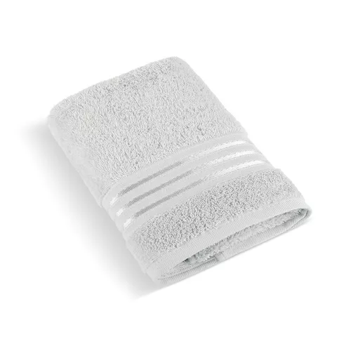 Bellatex Frotte ręcznik kąpielowy kolekcja Linie jasnoszary, 70 x 140 cm