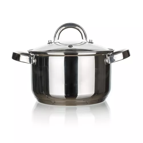 Garnek ze stali nierdzewnej z pokrywką Good and Cook, 20 cm, 3,6 l