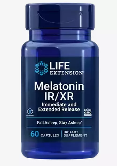 Life Extension Melatonina IR/XR, 60 kapsułek