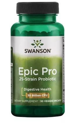 Probiotyki Swanson Epic Pro 25 szczepów, 30 miliardów CFU, 30 kapsułek