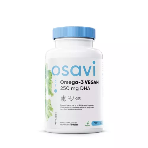 Osavi Omega-3 VEGAN, 250 mg DHA, 120 kapsułek roślinnych