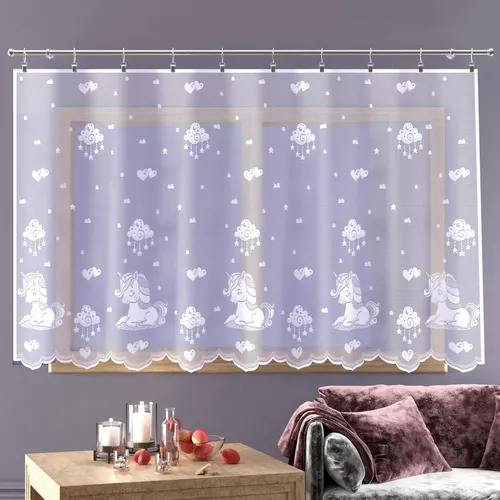 Zasłona Jednorożec biały, 300 x 150 cm, 300 x 150 cm