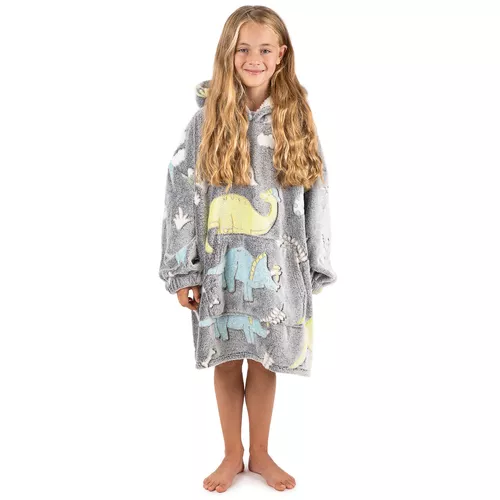 4Home Lamb poncho Dino, 72 x 150 cm