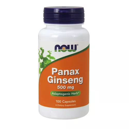 Now® Foods NOW Panax Ginseng (żeń-szeń), 500 mg, 100 kapsułek