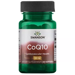 Swanson CoQ10 (koenzym Q10), 100 mg, 50 kapsułek żelowych