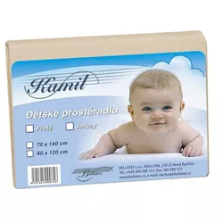 Bellatex Prześcieradło jersey dziecięce, beżowe