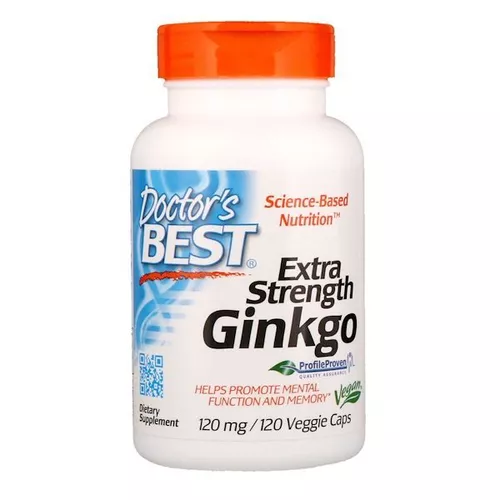 Doctor's Best Extra Strength Ginkgo, 120 mg, 120 kapsułek ziołowych
