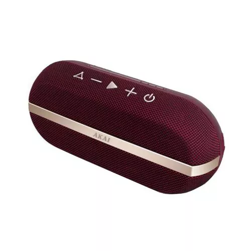 AKAI ABTSW-30 RED Przenośny głośnik z BT, IPX7