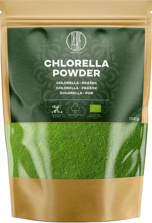 BrainMax Pure Chlorella Powder, Chlorella BIO, 150 g