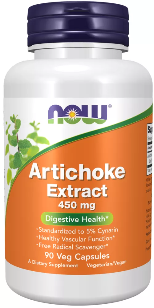 Now® Foods NOW Karczoch (ekstrakt z karczocha), 450 mg, 90 kapsułek roślinnych