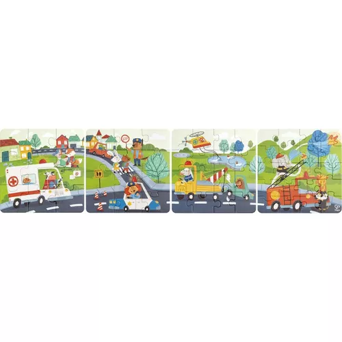 Hape Puzzle - Pojazdy ratunkowe