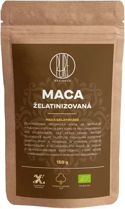BrainMax Pure Maca żelatynizowana BIO proszek, 150 g