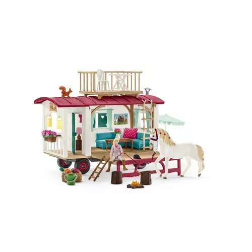 Schleich 42593 Przyczepa kempingowa do spotkań z przyjaciółmi, new, 23 x 39 x 16,6 cm