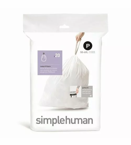 Simplehuman Worki do kosza na śmieci P 50-60 l, 20 szt.