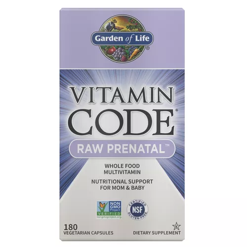 Garden of Life Vitamin Code RAW Prenatal (multiwitamina dla ciąży), 180 kapsułek ziołowych