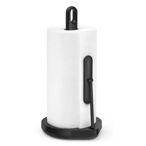 Uchwyt na ręczniki papierowe Simplehuman, na rolkido 17 cm, stal czarny