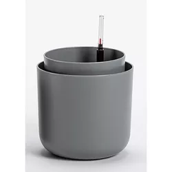 Plastia Doniczka samonawadniająca Tolita szary, śr. 19 cm