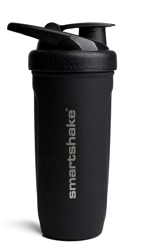 Shaker SmartShake Reinforce ze stali nierdzewnej, czarny, 900 ml