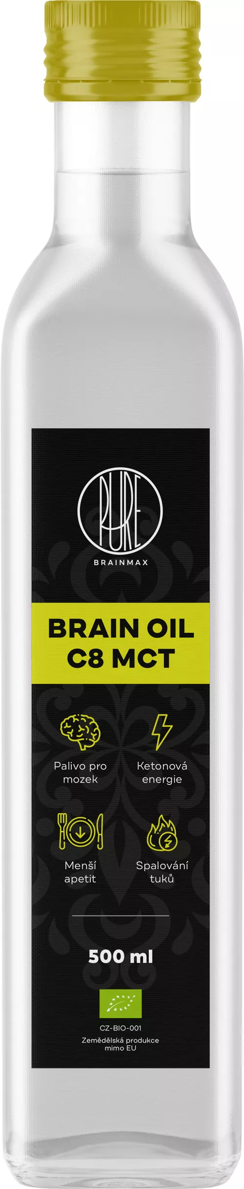 BrainMax Pure Brain MCT Oil C8 BIO, 500 ml