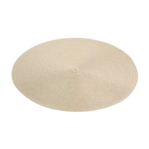 Altom Podkładka Straw beżowy, śr. 38 cm, zestaw 4 szt.