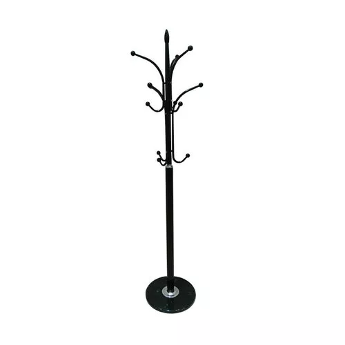 Metalowy wieszak Belvin 175 cm, czarny