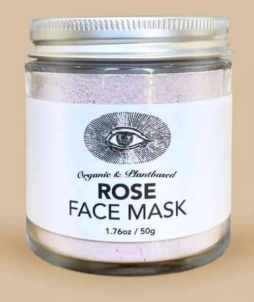 Anima Mundi Rose Face Mask, maseczka do twarzy Róża, puder, 50 g