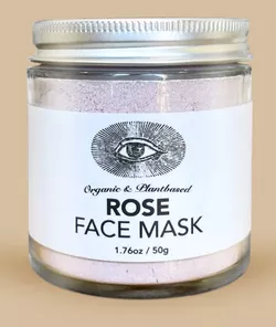 Anima Mundi Rose Face Mask, maseczka do twarzy Róża, puder, 50 g