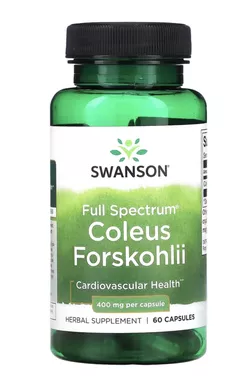 Swanson Full Spectrum Coleus Forskohlii, 400mg, 60 Kapsułek