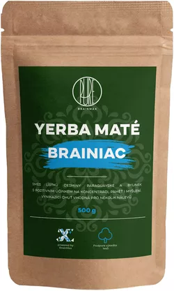 BrainMax Pure Yerba Mate, Brainiac, 500 g