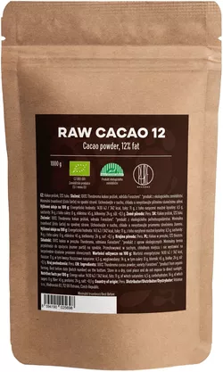 BrainMax Pure Raw Kakao 12, BIO 1kg