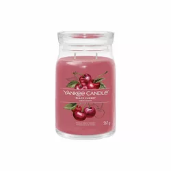 Yankee Candle świeczka zapachowa Signature w szkle duża Black Cherry, 567 g