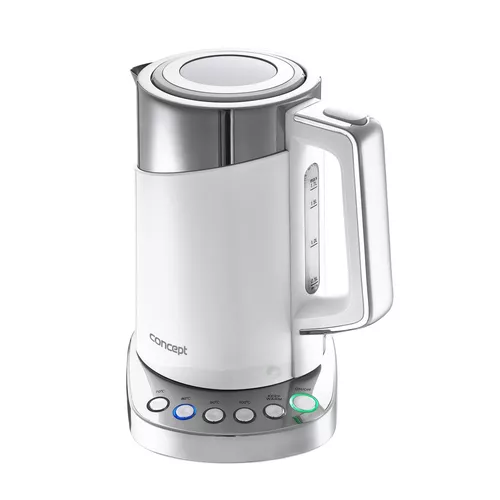 Concept RK3170 czajnik bezprzewodowy z regulacją temperatury Cool Touch 1,7 l, biały