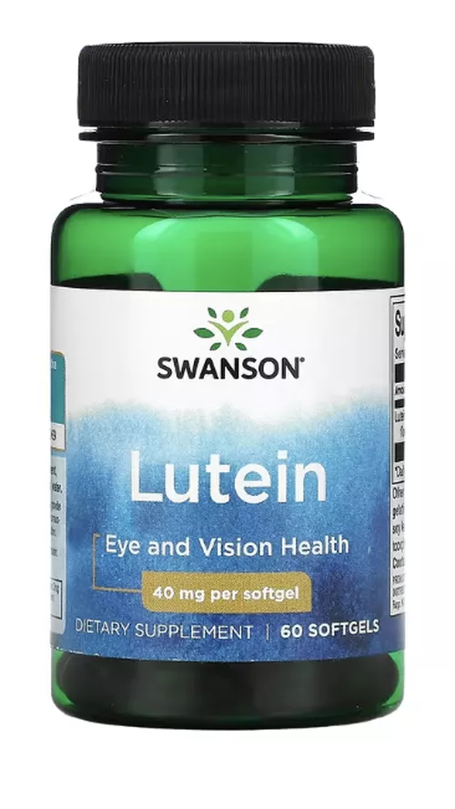 Swanson Luteina (zdrowie oczu), 40 mg, 60 kapsułek żelowych