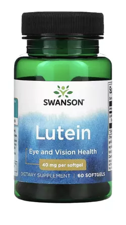 Swanson Luteina (zdrowie oczu), 40 mg, 60 kapsułek żelowych