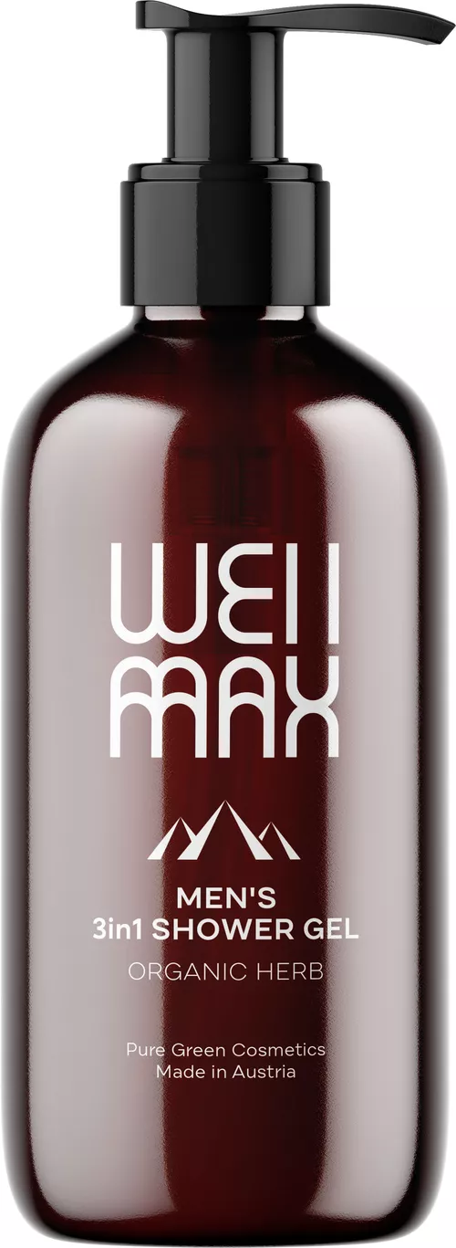 WellMax Męski żel pod prysznic 3 w 1, 250 ml