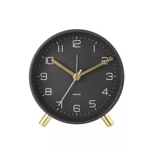 Karlsson 5752BK designowy budzik śr. 11 cm
