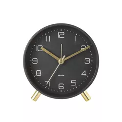 Karlsson 5752BK designowy budzik śr. 11 cm