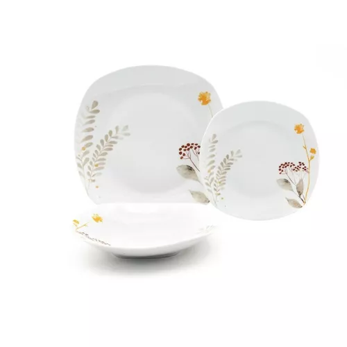 Home Elements 18-częściowy zestaw jadalnianyCranberries