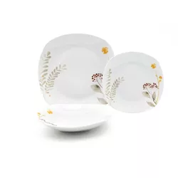 Home Elements 18-częściowy zestaw jadalnianyCranberries