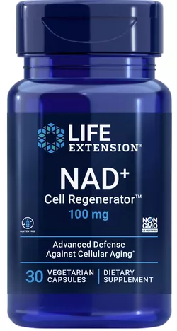 Life Extension NAD + (NIAGEN®) Cell Regenerator, rybozyd nikotynamidu 100 mg, 30 kapsułek ziołowych