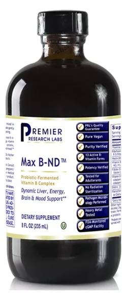 PRL Max B-ND, Kompleks probiotycznie fermentowanych witamin z grupy B, 235 ml, 94 porcje